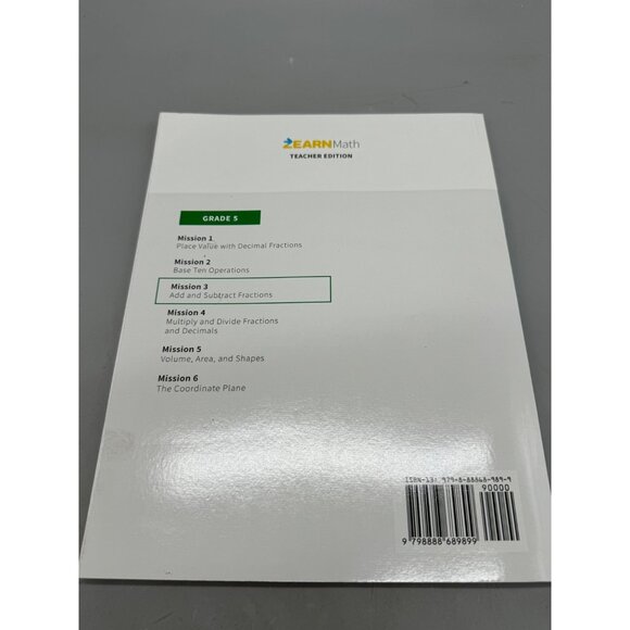Zearn Math Grade 5 Teacher Edition Set Missions 1-6 & Assessments Key READ - Picture 11 of 16